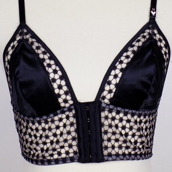 nwt VS strappy crop bralette bra sexy mesh - Picture 3 of 7